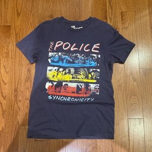 Lucky Brand The Police Graphic Tee - Navy